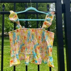 Roller Rabbit Colorful Smocked Tank Top